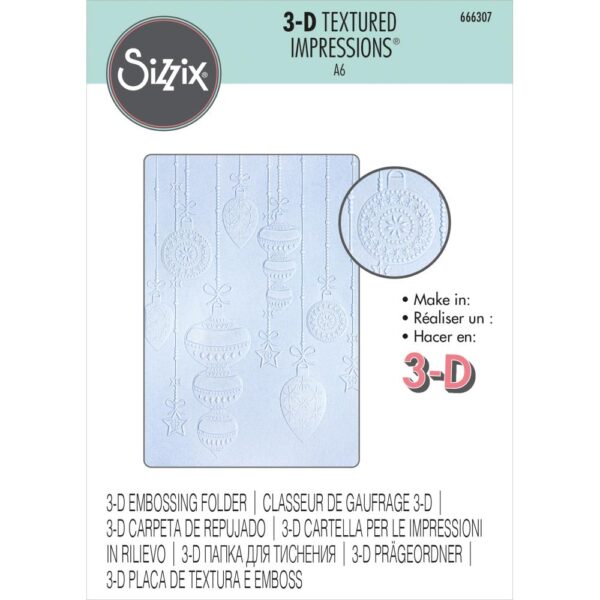 Sizzix シジックス 3D テクスチャード インプレッションズ エンボッシング フォルダー [スイスチーズ] / 3-D Textured  Impressions 振り Embossing